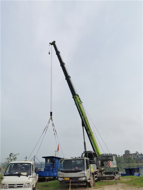 城固县桥梁建设吊装案例